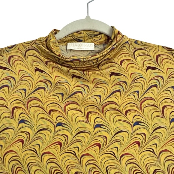 ULLA JOHNSON AURELIA TIGERS EYE YELLOW TURTLENECK SIZE LARGE - Picture 9 of 16